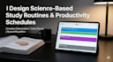 provide the science based study and routine planner
