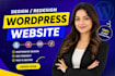 design wordpress website for business or ecommerce store