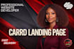 design carrd website carrd landing page redesign carrd website design carrd co