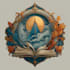 make a fantasy book novel series logo