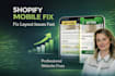 fix shopify mobile layout and spacing issues fast