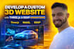 develop a custom 3d website with threejs and gsap animations