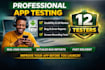 provide 20 testers for google play console and play store