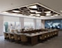 renovate modern conference hall, office interior layout, workspace cgi rendering