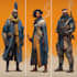 create scifi, fantasy, superhero character design