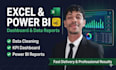 data analyst by excel power bi for any domaine