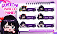 make custom twitch panel, twitch emotes for your stream