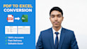 professionally convert PDF to excel or xlsx files
