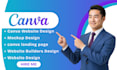 do canva website design canva landing page canva mockup design