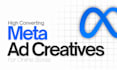 design high converting meta ad creatives for online stores
