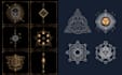 create a luxury mandala sacred geometry logo design