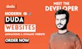 design a killer website using duda website builder