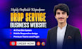 develop a highly profitable dropservice website with ai chatbot