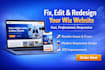 fix, edit your wix website, wix website redesign
