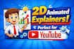 create 2d animated explainer logo animation and anything with after effects