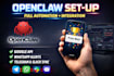 setup openclaw on vps with google API telegram and whatsapp automation