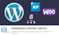 create and upload wordpress content with on page SEO for wp woo acf
