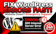 fix wordpress critical error or website down fast