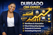 setup dubsado CRM work flow automation, honeybook automation, client onboarding