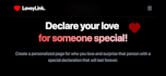 create a private romantic website with qr code for your partner