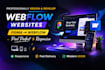 develop webflow website, redesign, fix webflow website, figma to webflow design
