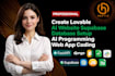 create lovable ai website supabase database setup ai programming web app coding