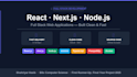 build a full stack web application using react, nextjs, and nodejs