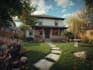 design landscape, terrace, backyard, pool, and patio