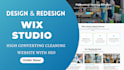build wix high converting cleaning company website with SEO