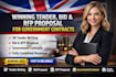 write winning tender, bid and rfp proposal for government contracts