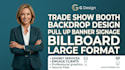 trade show booth backdrop design pull up banner signage billboard large format