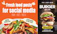 design creative food and travel posts