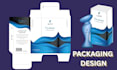 create dieline, diecut and box packaging design
