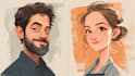 draw digital caricature from your photo
