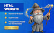 be your web developer and code HTML CSS website