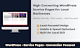 design or create wordpress service page or landing page