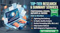 do urgent research and summary,paper,essay reports