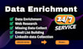 do data enrichment appending and linkedin data collect