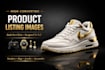 design premium product listing images for shoes, bags, watches jewelry
