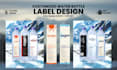 design professional water bottle label and packaging design