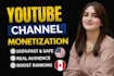 complete youtube channel  monetization requirements