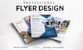 design a professional print ready flyer for your business