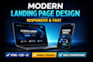 build modern responsive landing page