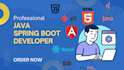 develop rest services, microservice in java spring boot
