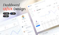 design a modern saas dashboard or web app UI UX in figma