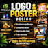 design modern logo and marketing poster