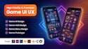 design stunning game UI UX for mobile and PC games