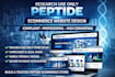 research use only peptide ecommerce website design