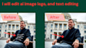 edit ai image and logo, text editing, upscale, tracing, png,