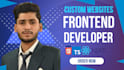 build modern react nextjs frontend website
